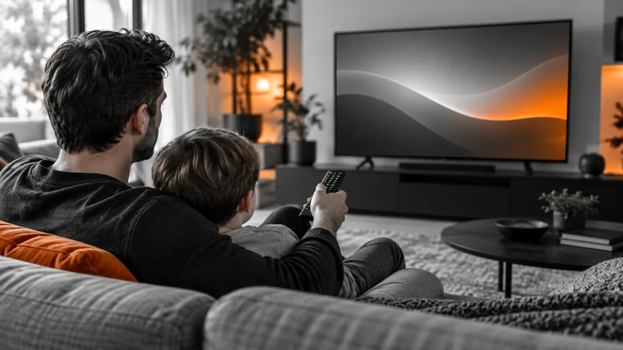 Ouder en kind kiezen samen wat zij op de televisie bekijken