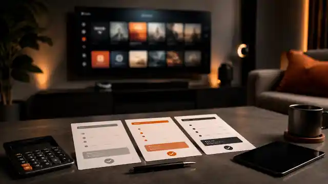 Vergelijking van IPTV-kosten en abonnementen in een moderne woonkamer