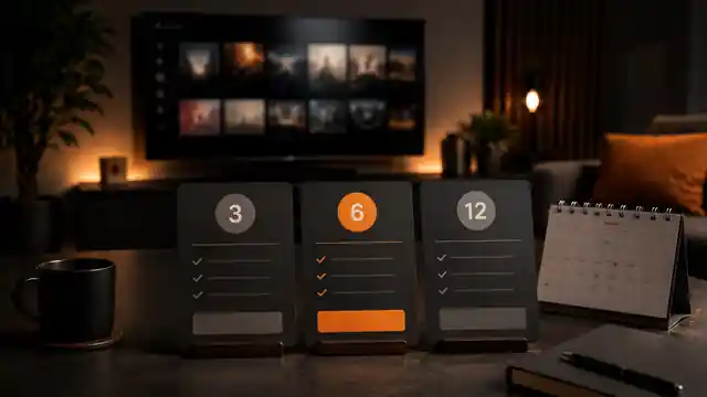 Vergelijking van IPTV-abonnementen voor 3, 6 en 12 maanden