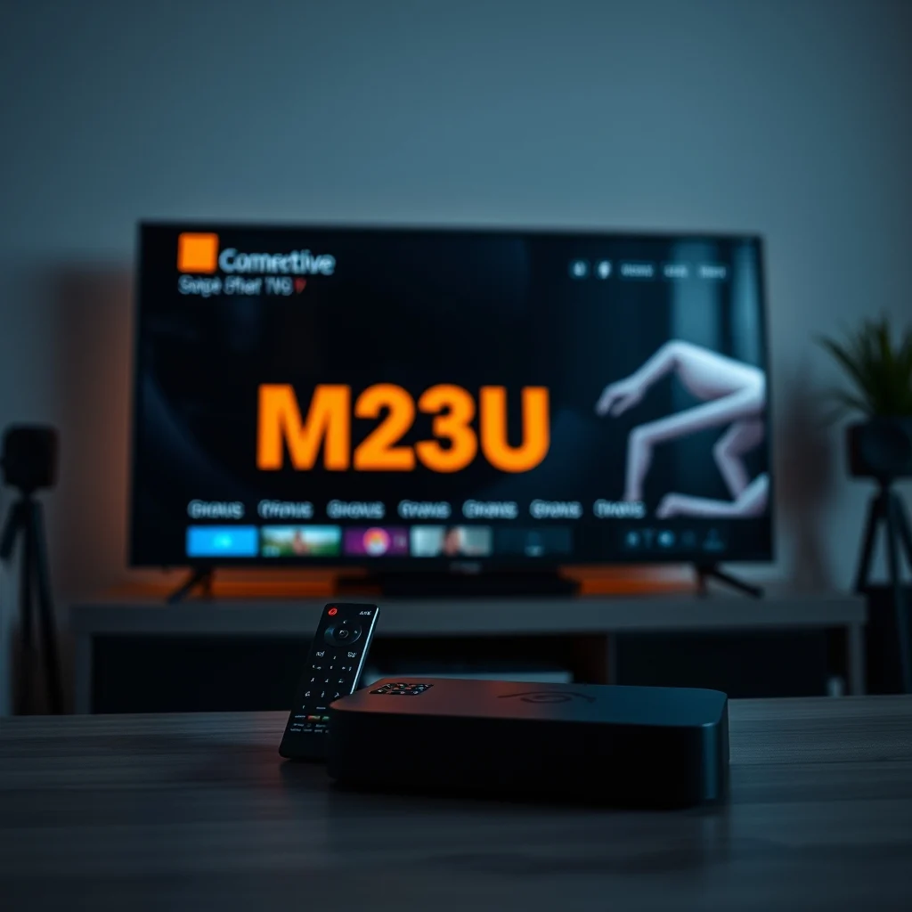 Televisie en streamingapparaat tijdens het vergelijken van M3U- en Xtream-inlogmethoden vóór aankoop